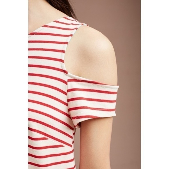 Maeve Anthropologie • Red Striped Marketa Dress - Picture 4 of 7